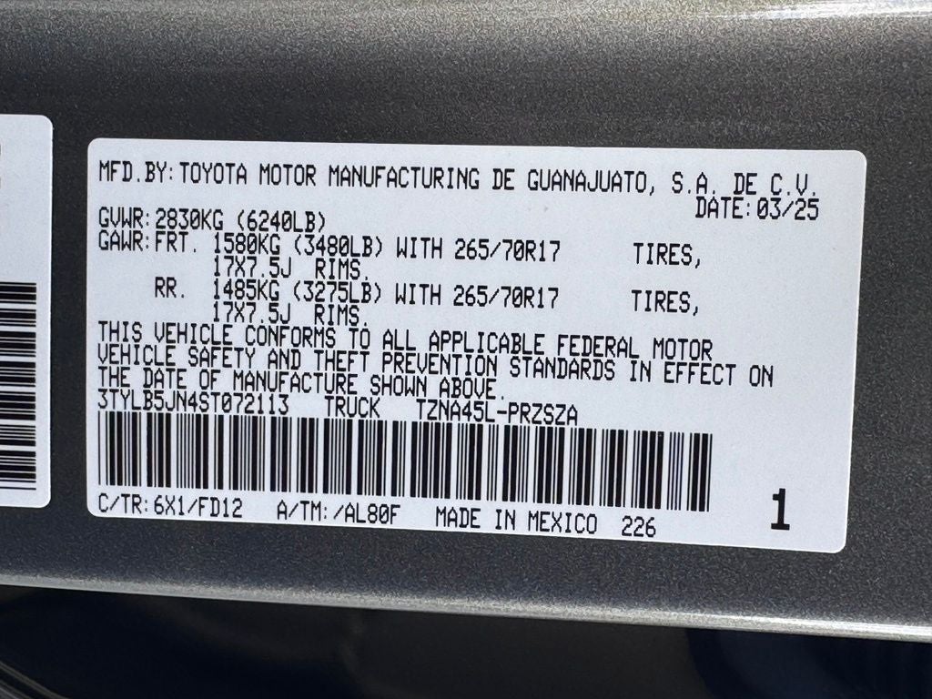 2025 Toyota Tacoma TRD Off-Road