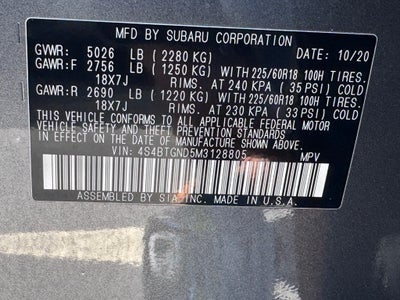 2021 Subaru Outback Limited XT