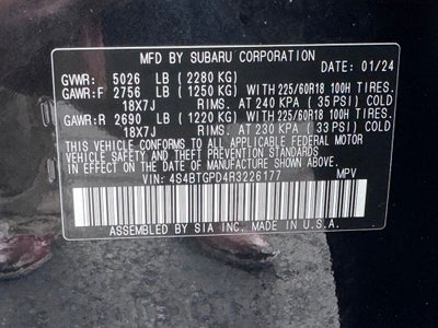 2024 Subaru Outback Touring XT