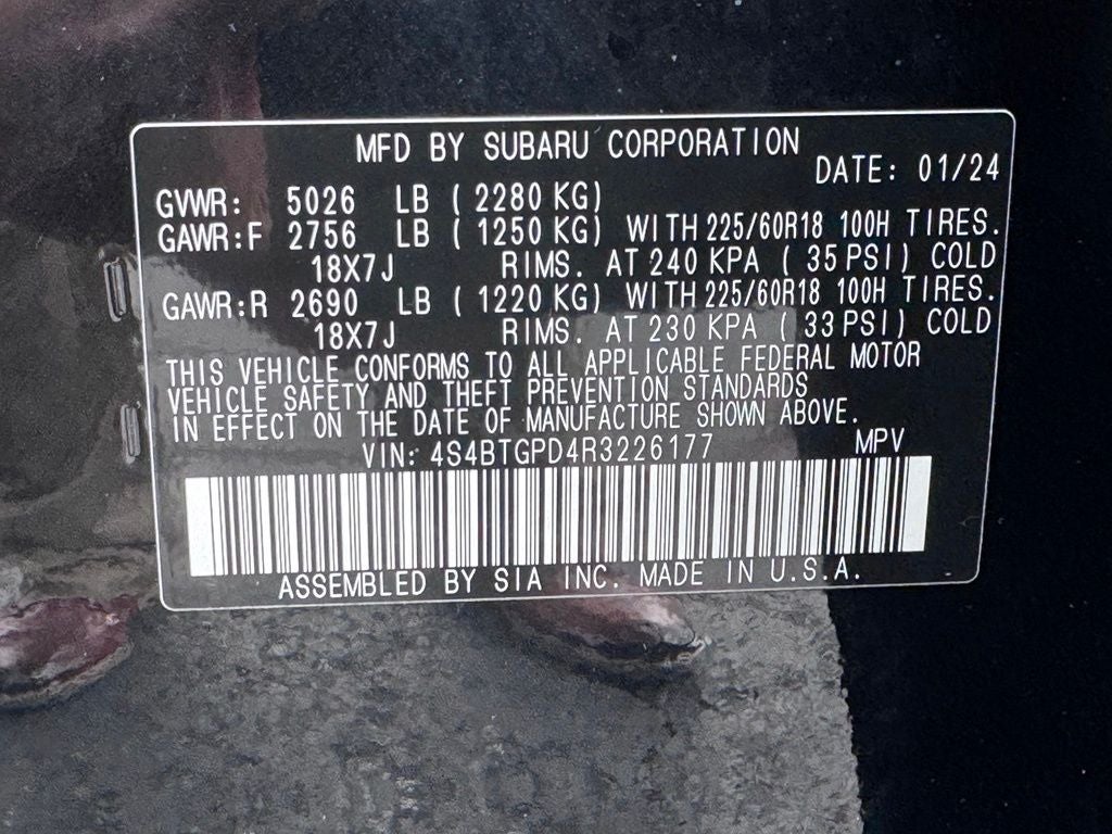 2024 Subaru Outback Touring XT