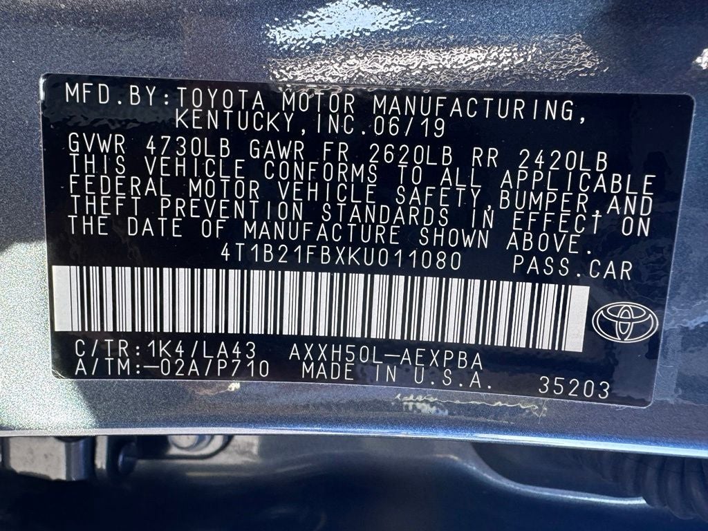 2019 Toyota Avalon Hybrid Limited