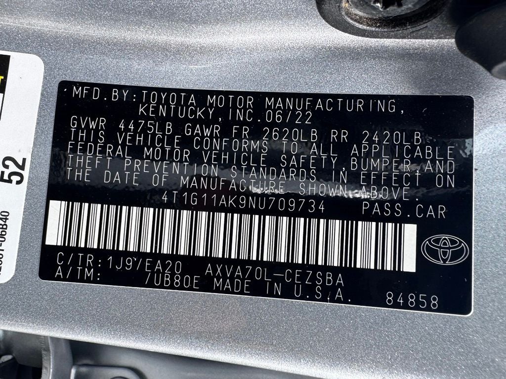 2022 Toyota Camry SE