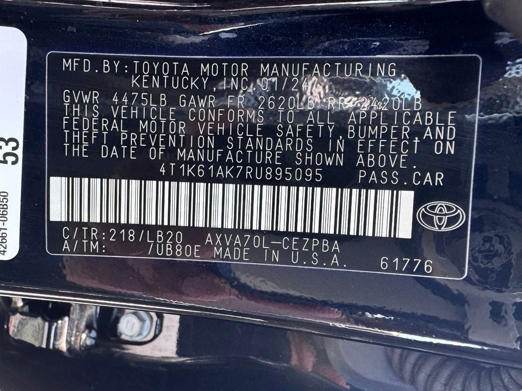 2024 Toyota Camry XSE