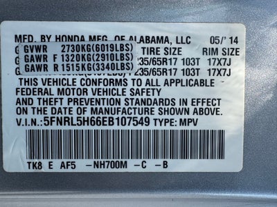 2014 Honda Odyssey EX-L