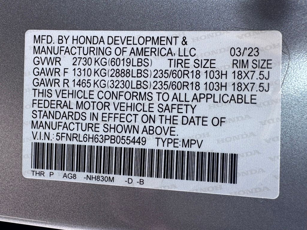 2023 Honda Odyssey EX-L