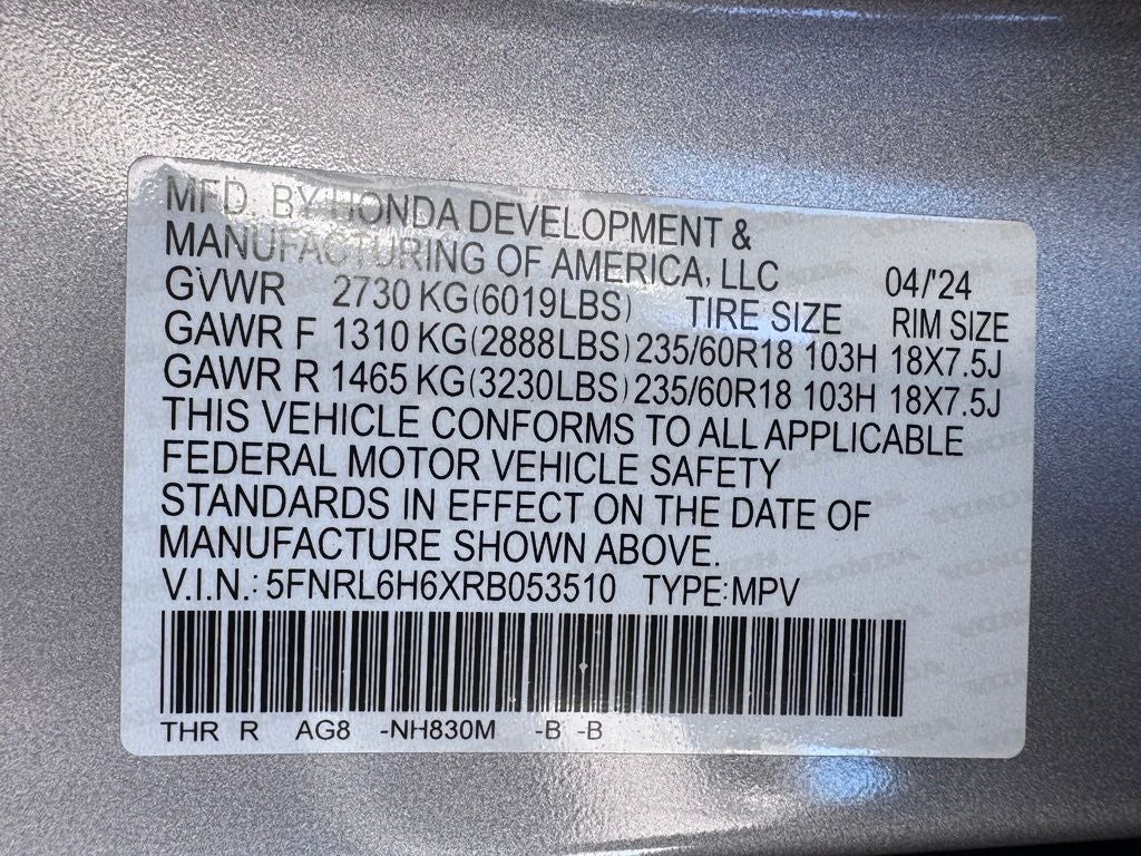 2024 Honda Odyssey EX-L