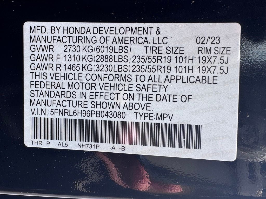 2023 Honda Odyssey Elite