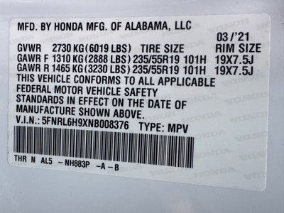 2022 Honda Odyssey Elite