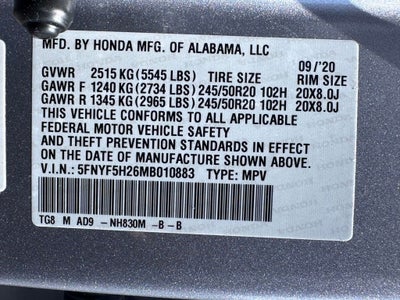 2021 Honda Pilot Special Edition