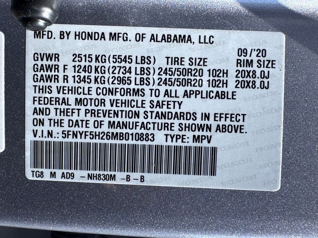 2021 Honda Pilot Special Edition