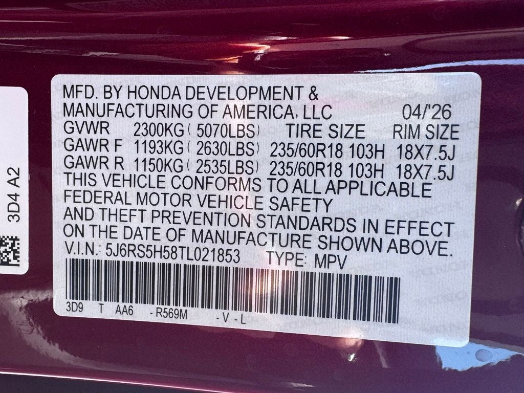 2026 Honda CR-V Hybrid Sport