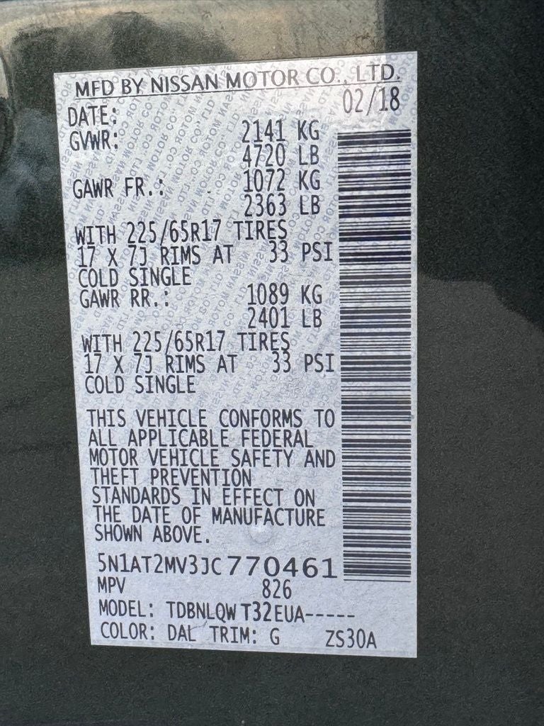 2018 Nissan Rogue SV