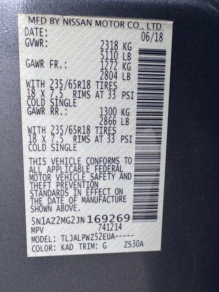 2018 Nissan Murano S