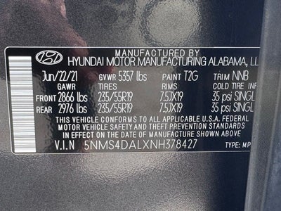 2022 Hyundai Santa Fe Limited