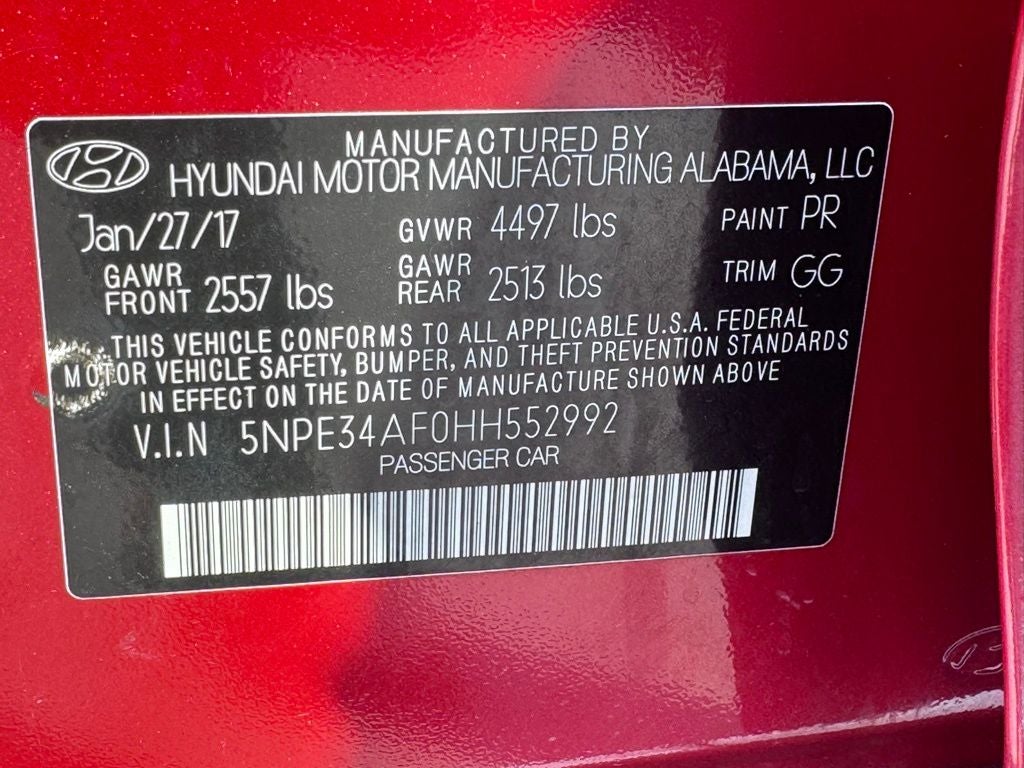 2017 Hyundai Sonata Sport