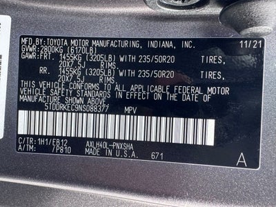 2022 Toyota Sienna XSE 7 Passenger