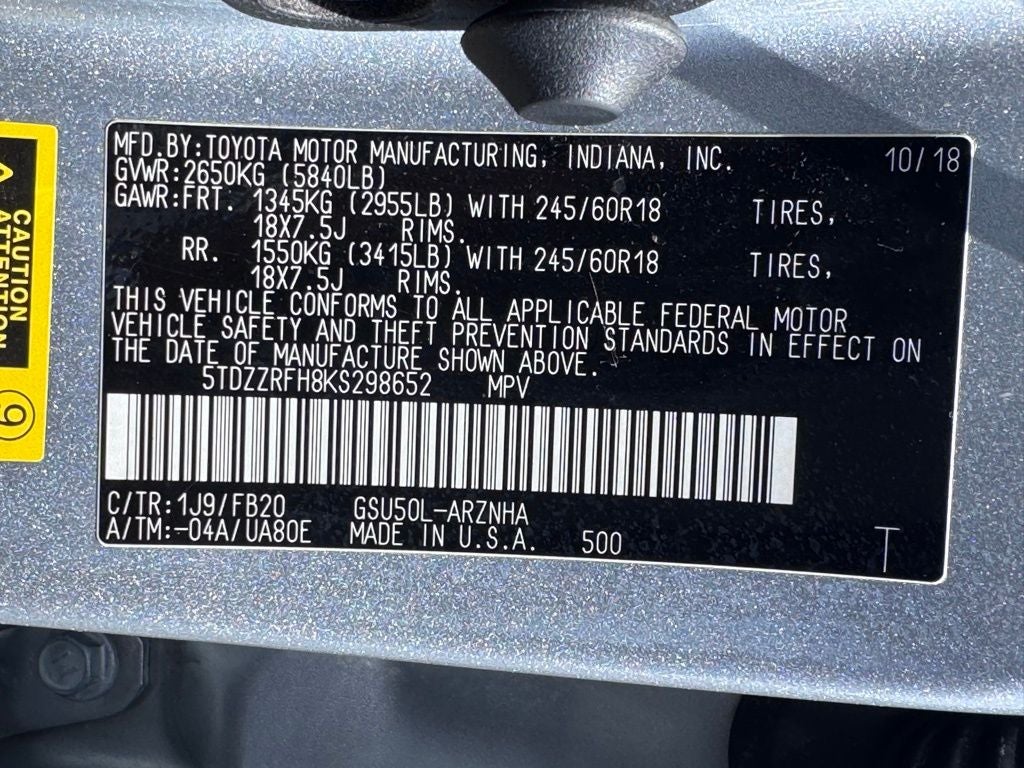 2019 Toyota Highlander LE