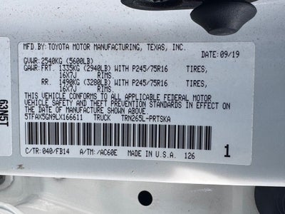 2020 Toyota Tacoma SR