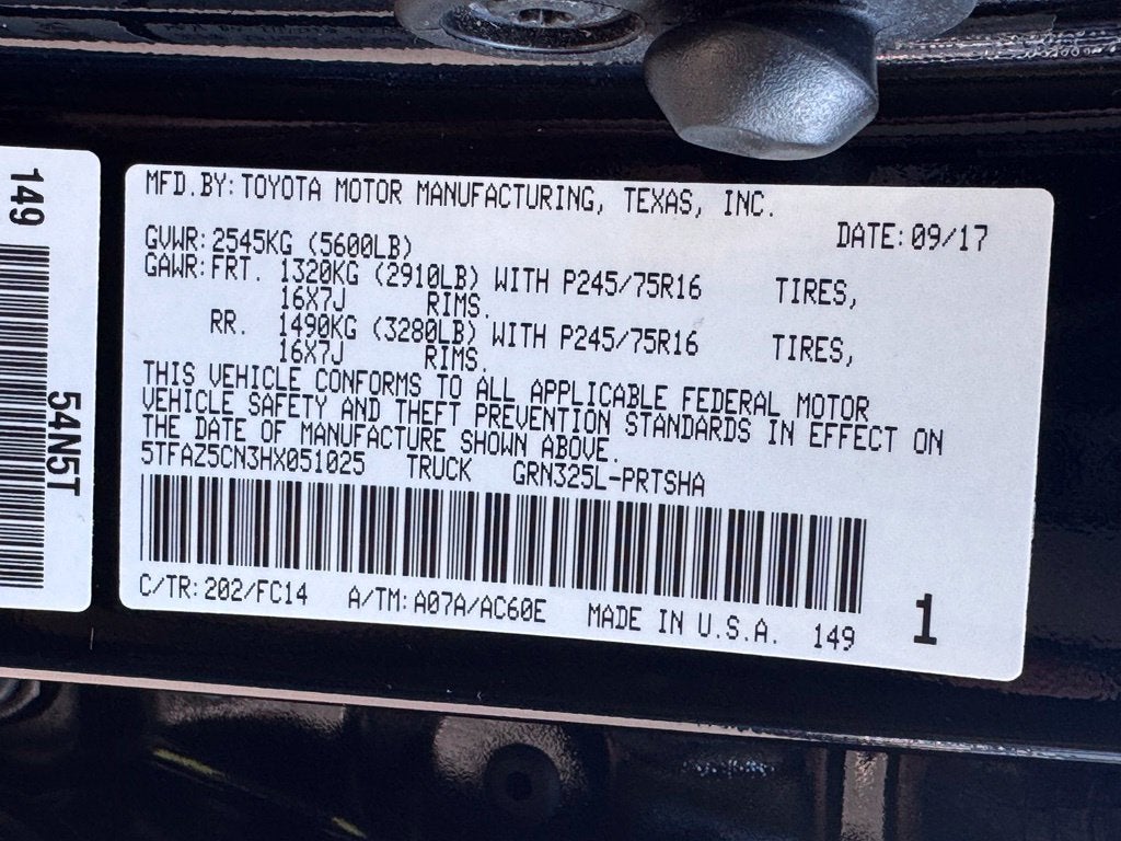 2017 Toyota Tacoma SR5 V6