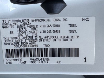 2025 Toyota Tundra SR5