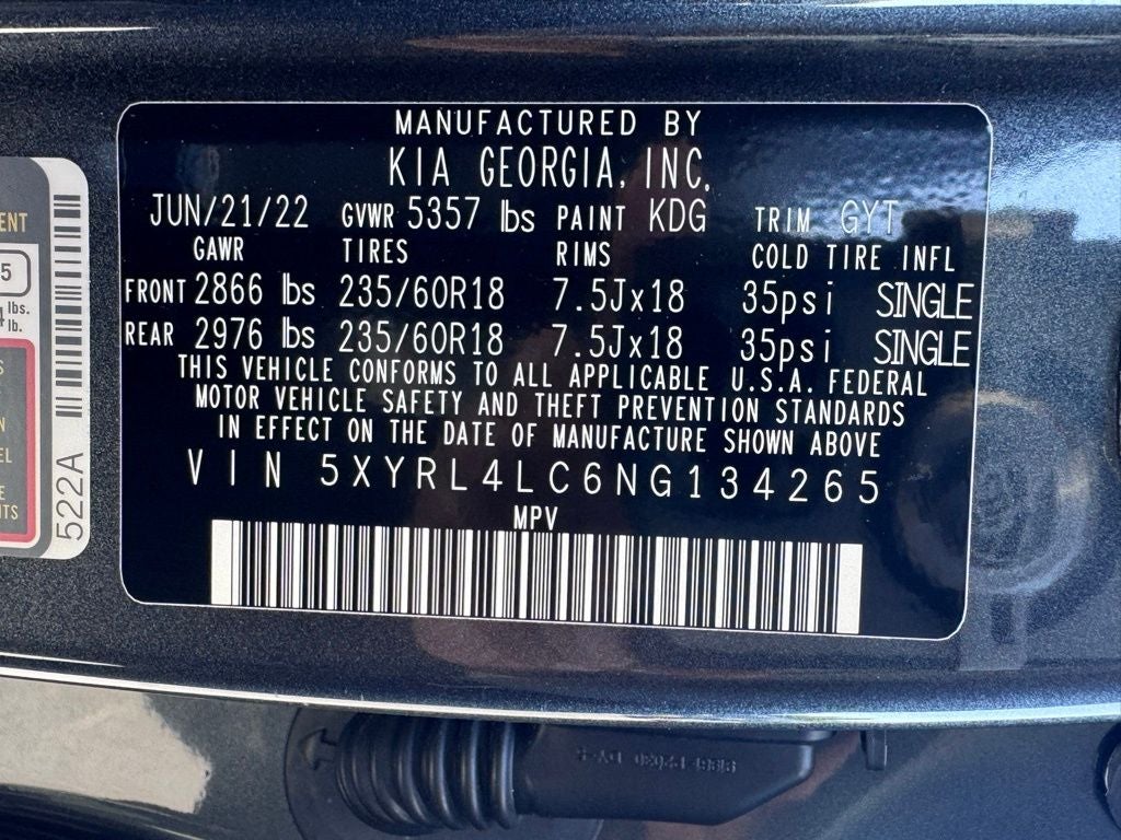 2022 Kia Sorento S