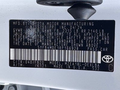 2024 Toyota Corolla LE