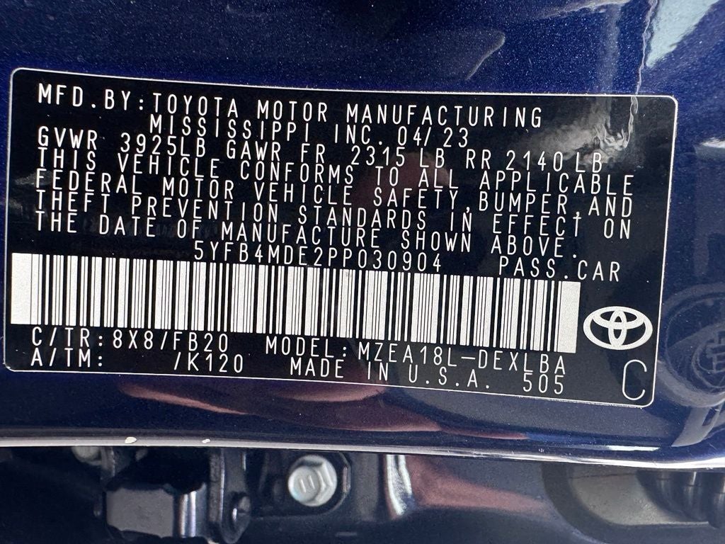 2023 Toyota Corolla LE