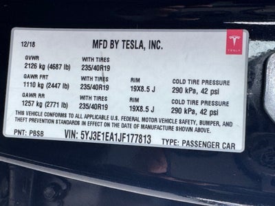 2018 Tesla Model 3 Mid Range