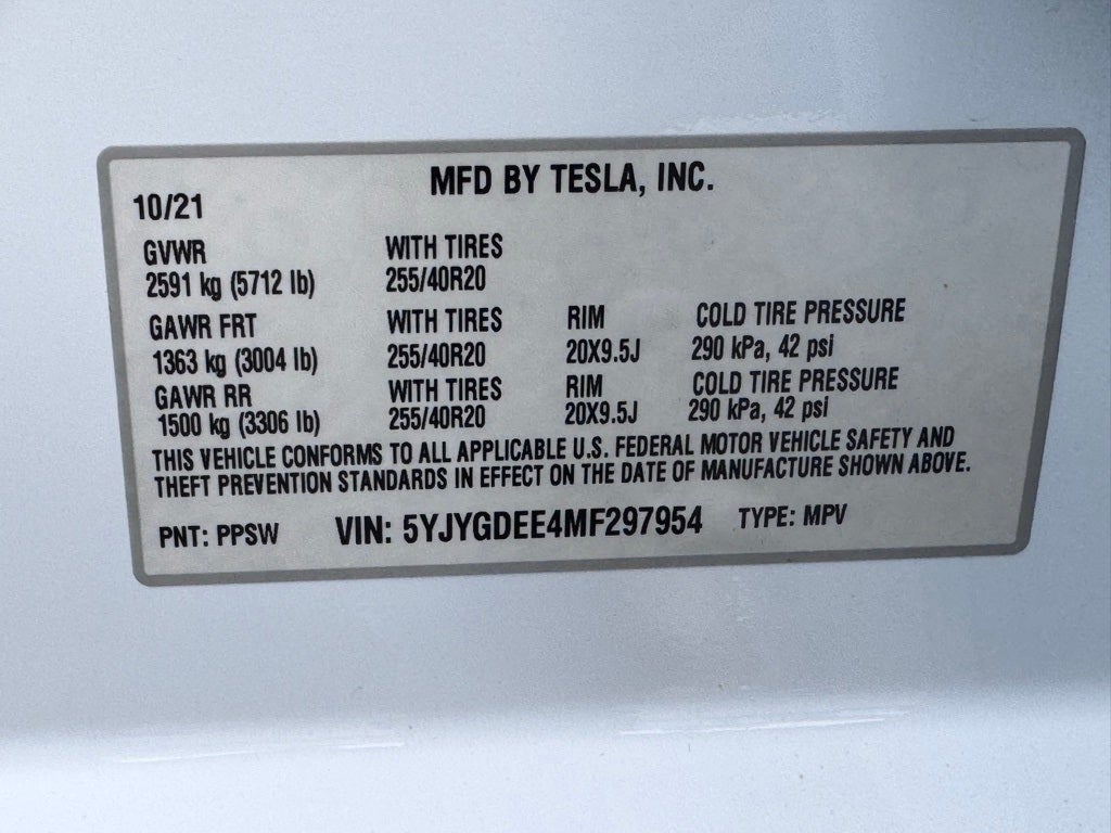 2021 Tesla Model Y Long Range