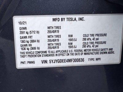 2021 Tesla Model Y Long Range