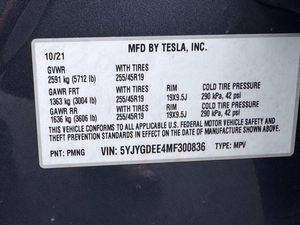 2021 Tesla Model Y Long Range