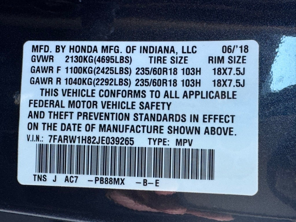 2018 Honda CR-V EX-L