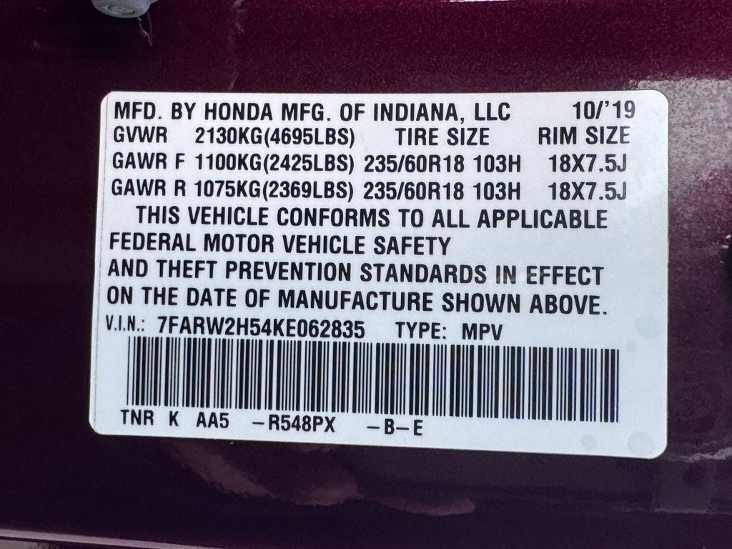 2019 Honda CR-V EX