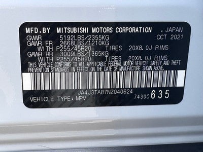 2022 Mitsubishi Outlander ES