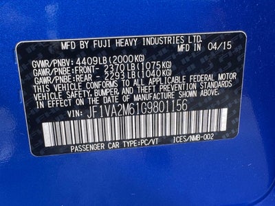 2016 Subaru WRX STi