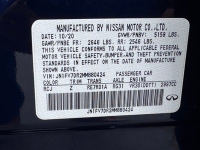 2021 INFINITI Q50 Red Sport 400