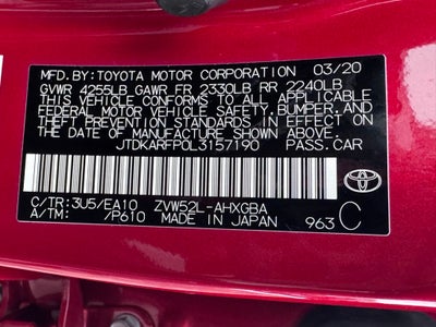 2020 Toyota Prius Prime XLE