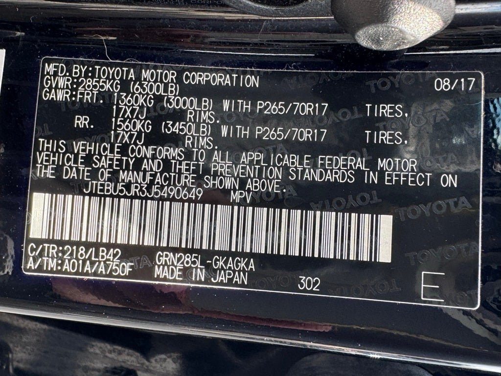 2018 Toyota 4Runner SR5 Premium