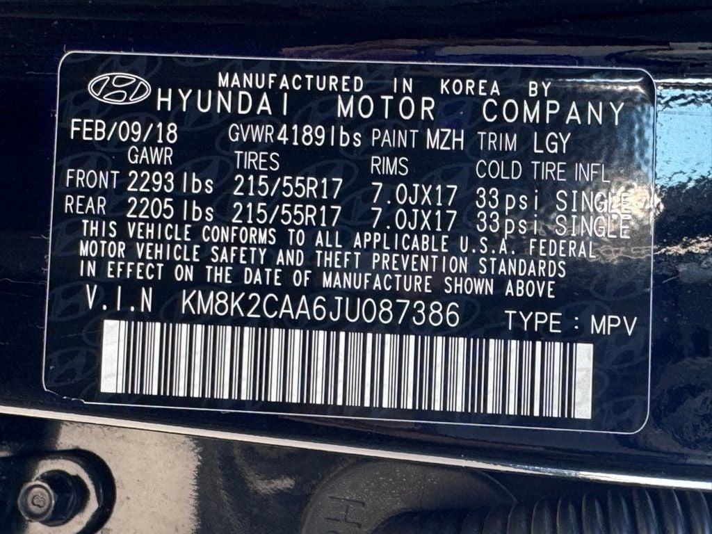 2018 Hyundai Kona SEL