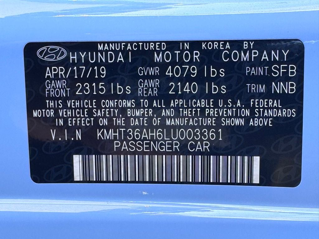 2020 Hyundai Veloster N