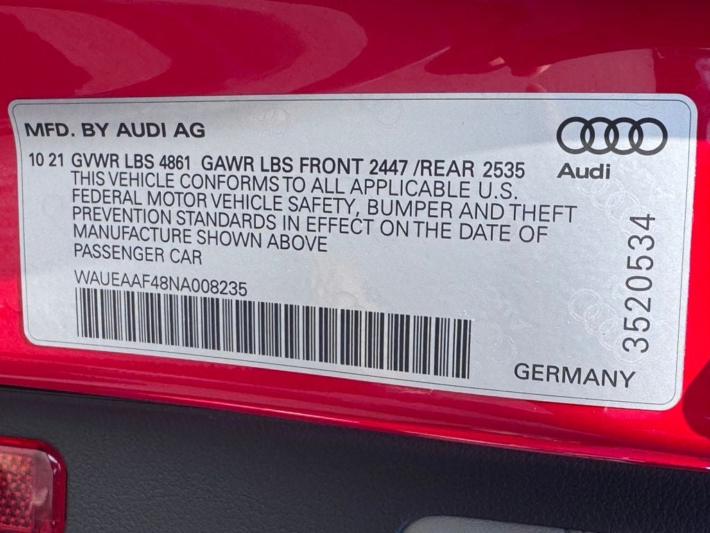2022 Audi A4 45 S line Premium Plus quattro