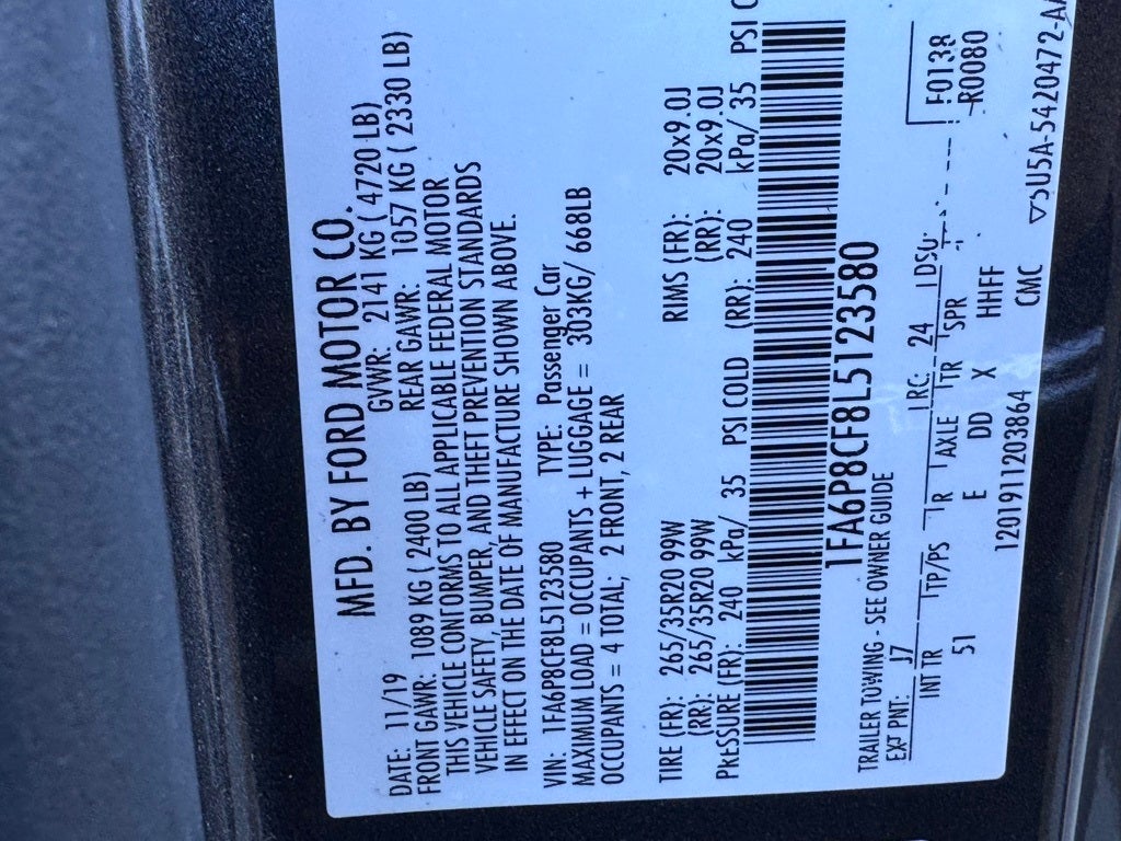 2020 Ford Mustang GT Premium