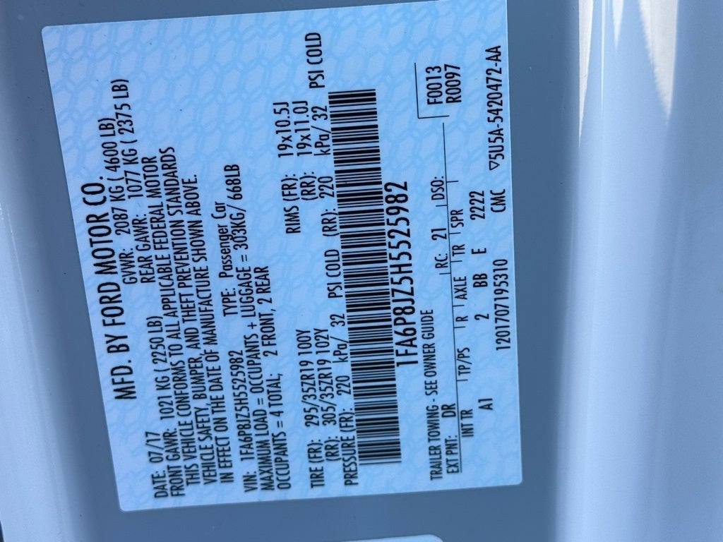 2017 Ford Mustang Shelby GT350