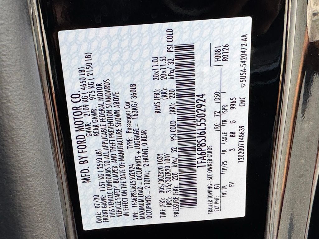 2020 Ford Mustang Shelby GT500 GOLDEN TICKET