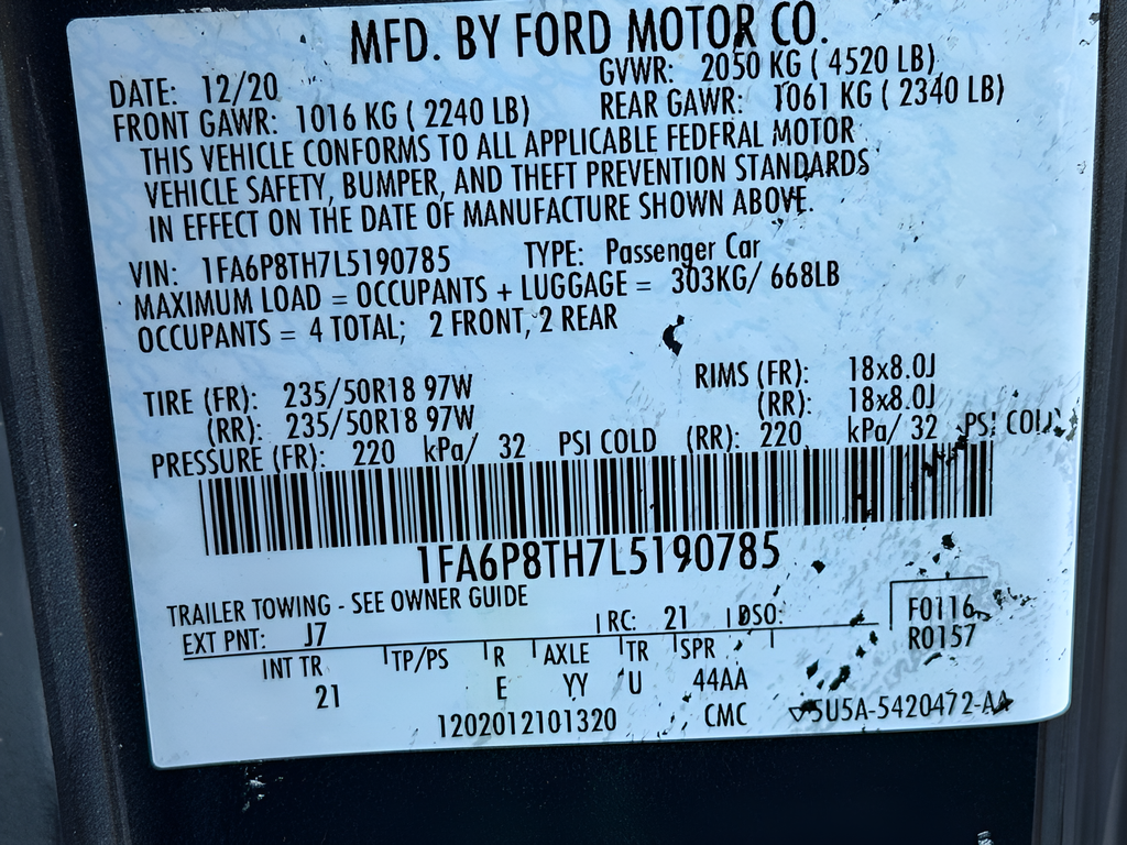 2020 Ford Mustang EcoBoost