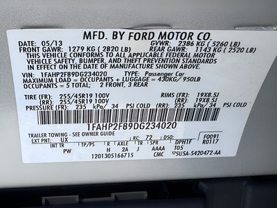 2013 Ford Taurus Limited