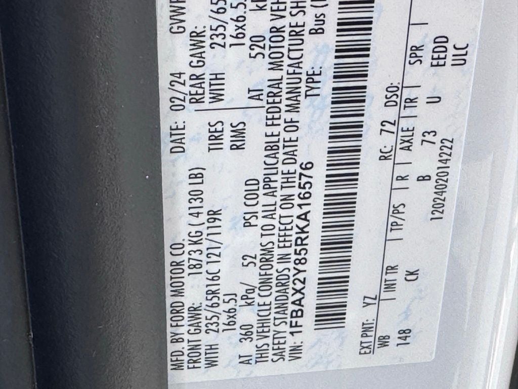 2024 Ford Transit-350 XLT