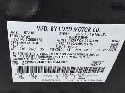 2018 Ford Explorer Base