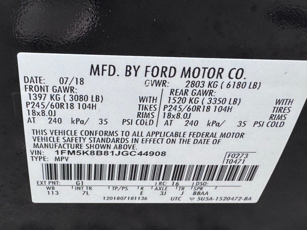 2018 Ford Explorer Base