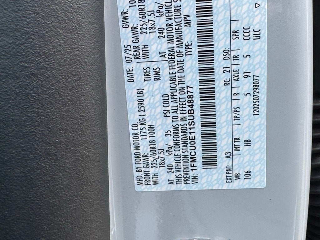 2025 Ford Escape Plug-In Hybrid Base